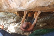 Bouldering in Hueco Tanks on 08/31/2019 with Blue Lizard Climbing and Yoga

Filename: SRM_20190831_1327580.jpg
Aperture: f/2.8
Shutter Speed: 1/320
Body: Canon EOS-1D Mark II
Lens: Canon EF 50mm f/1.8 II