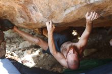 Bouldering in Hueco Tanks on 08/31/2019 with Blue Lizard Climbing and Yoga

Filename: SRM_20190831_1328120.jpg
Aperture: f/2.8
Shutter Speed: 1/640
Body: Canon EOS-1D Mark II
Lens: Canon EF 50mm f/1.8 II