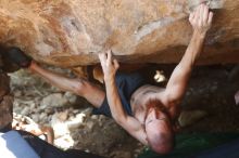 Bouldering in Hueco Tanks on 08/31/2019 with Blue Lizard Climbing and Yoga

Filename: SRM_20190831_1328130.jpg
Aperture: f/2.8
Shutter Speed: 1/800
Body: Canon EOS-1D Mark II
Lens: Canon EF 50mm f/1.8 II