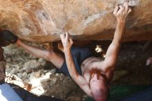 Bouldering in Hueco Tanks on 08/31/2019 with Blue Lizard Climbing and Yoga

Filename: SRM_20190831_1328140.jpg
Aperture: f/2.8
Shutter Speed: 1/640
Body: Canon EOS-1D Mark II
Lens: Canon EF 50mm f/1.8 II