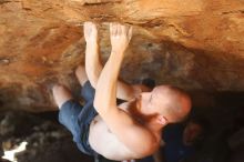 Bouldering in Hueco Tanks on 08/31/2019 with Blue Lizard Climbing and Yoga

Filename: SRM_20190831_1328402.jpg
Aperture: f/2.8
Shutter Speed: 1/1600
Body: Canon EOS-1D Mark II
Lens: Canon EF 50mm f/1.8 II