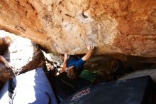 Bouldering in Hueco Tanks on 08/31/2019 with Blue Lizard Climbing and Yoga

Filename: SRM_20190831_1350130.jpg
Aperture: f/4.0
Shutter Speed: 1/320
Body: Canon EOS-1D Mark II
Lens: Canon EF 16-35mm f/2.8 L