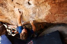 Bouldering in Hueco Tanks on 08/31/2019 with Blue Lizard Climbing and Yoga

Filename: SRM_20190831_1351020.jpg
Aperture: f/4.0
Shutter Speed: 1/200
Body: Canon EOS-1D Mark II
Lens: Canon EF 16-35mm f/2.8 L