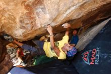 Bouldering in Hueco Tanks on 08/31/2019 with Blue Lizard Climbing and Yoga

Filename: SRM_20190831_1358040.jpg
Aperture: f/4.0
Shutter Speed: 1/200
Body: Canon EOS-1D Mark II
Lens: Canon EF 16-35mm f/2.8 L