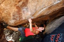 Bouldering in Hueco Tanks on 08/31/2019 with Blue Lizard Climbing and Yoga

Filename: SRM_20190831_1359210.jpg
Aperture: f/4.0
Shutter Speed: 1/200
Body: Canon EOS-1D Mark II
Lens: Canon EF 16-35mm f/2.8 L