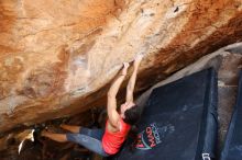 Bouldering in Hueco Tanks on 08/31/2019 with Blue Lizard Climbing and Yoga

Filename: SRM_20190831_1402460.jpg
Aperture: f/4.0
Shutter Speed: 1/250
Body: Canon EOS-1D Mark II
Lens: Canon EF 16-35mm f/2.8 L