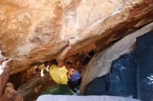 Bouldering in Hueco Tanks on 08/31/2019 with Blue Lizard Climbing and Yoga

Filename: SRM_20190831_1407520.jpg
Aperture: f/4.0
Shutter Speed: 1/160
Body: Canon EOS-1D Mark II
Lens: Canon EF 16-35mm f/2.8 L