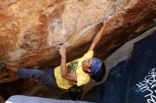 Bouldering in Hueco Tanks on 08/31/2019 with Blue Lizard Climbing and Yoga

Filename: SRM_20190831_1407590.jpg
Aperture: f/4.0
Shutter Speed: 1/250
Body: Canon EOS-1D Mark II
Lens: Canon EF 16-35mm f/2.8 L