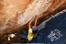 Bouldering in Hueco Tanks on 08/31/2019 with Blue Lizard Climbing and Yoga

Filename: SRM_20190831_1408110.jpg
Aperture: f/4.0
Shutter Speed: 1/200
Body: Canon EOS-1D Mark II
Lens: Canon EF 16-35mm f/2.8 L