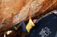 Bouldering in Hueco Tanks on 08/31/2019 with Blue Lizard Climbing and Yoga

Filename: SRM_20190831_1408150.jpg
Aperture: f/4.0
Shutter Speed: 1/320
Body: Canon EOS-1D Mark II
Lens: Canon EF 16-35mm f/2.8 L