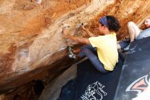 Bouldering in Hueco Tanks on 08/31/2019 with Blue Lizard Climbing and Yoga

Filename: SRM_20190831_1408210.jpg
Aperture: f/4.0
Shutter Speed: 1/250
Body: Canon EOS-1D Mark II
Lens: Canon EF 16-35mm f/2.8 L