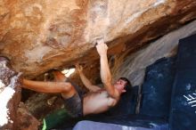 Bouldering in Hueco Tanks on 08/31/2019 with Blue Lizard Climbing and Yoga

Filename: SRM_20190831_1418160.jpg
Aperture: f/4.0
Shutter Speed: 1/160
Body: Canon EOS-1D Mark II
Lens: Canon EF 16-35mm f/2.8 L