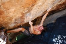 Bouldering in Hueco Tanks on 08/31/2019 with Blue Lizard Climbing and Yoga

Filename: SRM_20190831_1418190.jpg
Aperture: f/4.0
Shutter Speed: 1/250
Body: Canon EOS-1D Mark II
Lens: Canon EF 16-35mm f/2.8 L