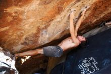 Bouldering in Hueco Tanks on 08/31/2019 with Blue Lizard Climbing and Yoga

Filename: SRM_20190831_1418290.jpg
Aperture: f/4.0
Shutter Speed: 1/320
Body: Canon EOS-1D Mark II
Lens: Canon EF 16-35mm f/2.8 L