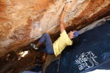 Bouldering in Hueco Tanks on 08/31/2019 with Blue Lizard Climbing and Yoga

Filename: SRM_20190831_1423040.jpg
Aperture: f/4.0
Shutter Speed: 1/250
Body: Canon EOS-1D Mark II
Lens: Canon EF 16-35mm f/2.8 L