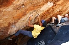 Bouldering in Hueco Tanks on 08/31/2019 with Blue Lizard Climbing and Yoga

Filename: SRM_20190831_1423130.jpg
Aperture: f/4.0
Shutter Speed: 1/400
Body: Canon EOS-1D Mark II
Lens: Canon EF 16-35mm f/2.8 L