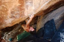 Bouldering in Hueco Tanks on 08/31/2019 with Blue Lizard Climbing and Yoga

Filename: SRM_20190831_1430120.jpg
Aperture: f/4.0
Shutter Speed: 1/125
Body: Canon EOS-1D Mark II
Lens: Canon EF 16-35mm f/2.8 L