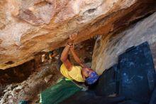 Bouldering in Hueco Tanks on 08/31/2019 with Blue Lizard Climbing and Yoga

Filename: SRM_20190831_1438170.jpg
Aperture: f/4.0
Shutter Speed: 1/80
Body: Canon EOS-1D Mark II
Lens: Canon EF 16-35mm f/2.8 L