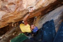 Bouldering in Hueco Tanks on 08/31/2019 with Blue Lizard Climbing and Yoga

Filename: SRM_20190831_1438180.jpg
Aperture: f/4.0
Shutter Speed: 1/100
Body: Canon EOS-1D Mark II
Lens: Canon EF 16-35mm f/2.8 L