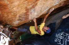 Bouldering in Hueco Tanks on 08/31/2019 with Blue Lizard Climbing and Yoga

Filename: SRM_20190831_1438210.jpg
Aperture: f/4.0
Shutter Speed: 1/200
Body: Canon EOS-1D Mark II
Lens: Canon EF 16-35mm f/2.8 L