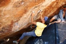 Bouldering in Hueco Tanks on 08/31/2019 with Blue Lizard Climbing and Yoga

Filename: SRM_20190831_1438380.jpg
Aperture: f/4.0
Shutter Speed: 1/320
Body: Canon EOS-1D Mark II
Lens: Canon EF 16-35mm f/2.8 L