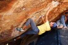 Bouldering in Hueco Tanks on 08/31/2019 with Blue Lizard Climbing and Yoga

Filename: SRM_20190831_1438460.jpg
Aperture: f/4.0
Shutter Speed: 1/400
Body: Canon EOS-1D Mark II
Lens: Canon EF 16-35mm f/2.8 L