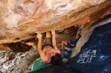 Bouldering in Hueco Tanks on 08/31/2019 with Blue Lizard Climbing and Yoga

Filename: SRM_20190831_1452460.jpg
Aperture: f/4.0
Shutter Speed: 1/80
Body: Canon EOS-1D Mark II
Lens: Canon EF 16-35mm f/2.8 L