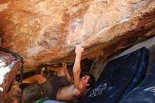 Bouldering in Hueco Tanks on 08/31/2019 with Blue Lizard Climbing and Yoga

Filename: SRM_20190831_1452510.jpg
Aperture: f/4.0
Shutter Speed: 1/160
Body: Canon EOS-1D Mark II
Lens: Canon EF 16-35mm f/2.8 L