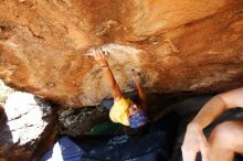 Bouldering in Hueco Tanks on 08/31/2019 with Blue Lizard Climbing and Yoga

Filename: SRM_20190831_1506460.jpg
Aperture: f/4.0
Shutter Speed: 1/400
Body: Canon EOS-1D Mark II
Lens: Canon EF 16-35mm f/2.8 L