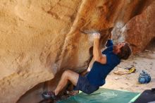 Bouldering in Hueco Tanks on 08/31/2019 with Blue Lizard Climbing and Yoga

Filename: SRM_20190831_1619240.jpg
Aperture: f/2.8
Shutter Speed: 1/200
Body: Canon EOS-1D Mark II
Lens: Canon EF 50mm f/1.8 II