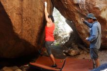 Bouldering in Hueco Tanks on 08/31/2019 with Blue Lizard Climbing and Yoga

Filename: SRM_20190831_1622480.jpg
Aperture: f/4.0
Shutter Speed: 1/400
Body: Canon EOS-1D Mark II
Lens: Canon EF 50mm f/1.8 II