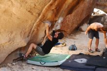 Bouldering in Hueco Tanks on 08/31/2019 with Blue Lizard Climbing and Yoga

Filename: SRM_20190831_1625120.jpg
Aperture: f/2.8
Shutter Speed: 1/200
Body: Canon EOS-1D Mark II
Lens: Canon EF 50mm f/1.8 II