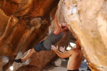 Bouldering in Hueco Tanks on 08/31/2019 with Blue Lizard Climbing and Yoga

Filename: SRM_20190831_1638000.jpg
Aperture: f/2.8
Shutter Speed: 1/200
Body: Canon EOS-1D Mark II
Lens: Canon EF 50mm f/1.8 II