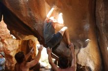 Bouldering in Hueco Tanks on 08/31/2019 with Blue Lizard Climbing and Yoga

Filename: SRM_20190831_1638220.jpg
Aperture: f/2.8
Shutter Speed: 1/640
Body: Canon EOS-1D Mark II
Lens: Canon EF 50mm f/1.8 II