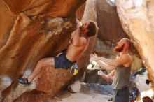 Bouldering in Hueco Tanks on 08/31/2019 with Blue Lizard Climbing and Yoga

Filename: SRM_20190831_1701290.jpg
Aperture: f/2.8
Shutter Speed: 1/160
Body: Canon EOS-1D Mark II
Lens: Canon EF 50mm f/1.8 II