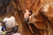 Bouldering in Hueco Tanks on 08/31/2019 with Blue Lizard Climbing and Yoga

Filename: SRM_20190831_1725470.jpg
Aperture: f/2.8
Shutter Speed: 1/250
Body: Canon EOS-1D Mark II
Lens: Canon EF 50mm f/1.8 II