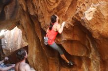 Bouldering in Hueco Tanks on 08/31/2019 with Blue Lizard Climbing and Yoga

Filename: SRM_20190831_1727420.jpg
Aperture: f/2.8
Shutter Speed: 1/250
Body: Canon EOS-1D Mark II
Lens: Canon EF 50mm f/1.8 II