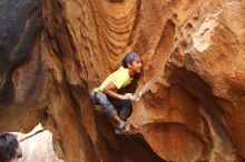 Bouldering in Hueco Tanks on 08/31/2019 with Blue Lizard Climbing and Yoga

Filename: SRM_20190831_1730230.jpg
Aperture: f/2.8
Shutter Speed: 1/250
Body: Canon EOS-1D Mark II
Lens: Canon EF 50mm f/1.8 II