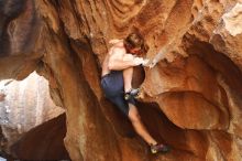 Bouldering in Hueco Tanks on 08/31/2019 with Blue Lizard Climbing and Yoga

Filename: SRM_20190831_1739350.jpg
Aperture: f/3.2
Shutter Speed: 1/160
Body: Canon EOS-1D Mark II
Lens: Canon EF 50mm f/1.8 II