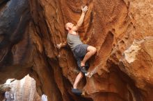 Bouldering in Hueco Tanks on 08/31/2019 with Blue Lizard Climbing and Yoga

Filename: SRM_20190831_1742310.jpg
Aperture: f/3.2
Shutter Speed: 1/250
Body: Canon EOS-1D Mark II
Lens: Canon EF 50mm f/1.8 II