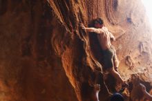 Bouldering in Hueco Tanks on 08/31/2019 with Blue Lizard Climbing and Yoga

Filename: SRM_20190831_1749150.jpg
Aperture: f/2.8
Shutter Speed: 1/200
Body: Canon EOS-1D Mark II
Lens: Canon EF 50mm f/1.8 II