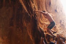 Bouldering in Hueco Tanks on 08/31/2019 with Blue Lizard Climbing and Yoga

Filename: SRM_20190831_1749201.jpg
Aperture: f/2.8
Shutter Speed: 1/200
Body: Canon EOS-1D Mark II
Lens: Canon EF 50mm f/1.8 II