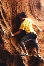 Bouldering in Hueco Tanks on 08/31/2019 with Blue Lizard Climbing and Yoga

Filename: SRM_20190831_1753050.jpg
Aperture: f/2.8
Shutter Speed: 1/125
Body: Canon EOS-1D Mark II
Lens: Canon EF 50mm f/1.8 II