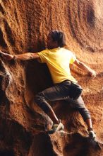 Bouldering in Hueco Tanks on 08/31/2019 with Blue Lizard Climbing and Yoga

Filename: SRM_20190831_1753100.jpg
Aperture: f/2.8
Shutter Speed: 1/160
Body: Canon EOS-1D Mark II
Lens: Canon EF 50mm f/1.8 II