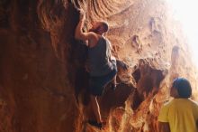 Bouldering in Hueco Tanks on 08/31/2019 with Blue Lizard Climbing and Yoga

Filename: SRM_20190831_1755100.jpg
Aperture: f/2.8
Shutter Speed: 1/160
Body: Canon EOS-1D Mark II
Lens: Canon EF 50mm f/1.8 II