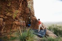 Bouldering in Hueco Tanks on 10/28/2019 with Blue Lizard Climbing and Yoga

Filename: SRM_20191028_0932400.jpg
Aperture: f/5.6
Shutter Speed: 1/250
Body: Canon EOS-1D Mark II
Lens: Canon EF 16-35mm f/2.8 L
