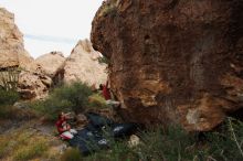 Bouldering in Hueco Tanks on 10/28/2019 with Blue Lizard Climbing and Yoga

Filename: SRM_20191028_0947140.jpg
Aperture: f/5.6
Shutter Speed: 1/320
Body: Canon EOS-1D Mark II
Lens: Canon EF 16-35mm f/2.8 L