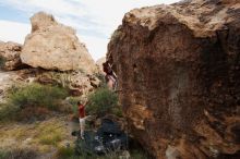 Bouldering in Hueco Tanks on 10/28/2019 with Blue Lizard Climbing and Yoga

Filename: SRM_20191028_0950230.jpg
Aperture: f/5.6
Shutter Speed: 1/250
Body: Canon EOS-1D Mark II
Lens: Canon EF 16-35mm f/2.8 L