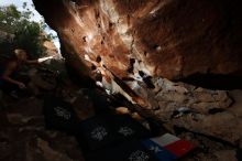 Bouldering in Hueco Tanks on 10/28/2019 with Blue Lizard Climbing and Yoga

Filename: SRM_20191028_1026590.jpg
Aperture: f/8.0
Shutter Speed: 1/250
Body: Canon EOS-1D Mark II
Lens: Canon EF 16-35mm f/2.8 L