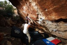 Bouldering in Hueco Tanks on 10/28/2019 with Blue Lizard Climbing and Yoga

Filename: SRM_20191028_1038380.jpg
Aperture: f/7.1
Shutter Speed: 1/250
Body: Canon EOS-1D Mark II
Lens: Canon EF 16-35mm f/2.8 L